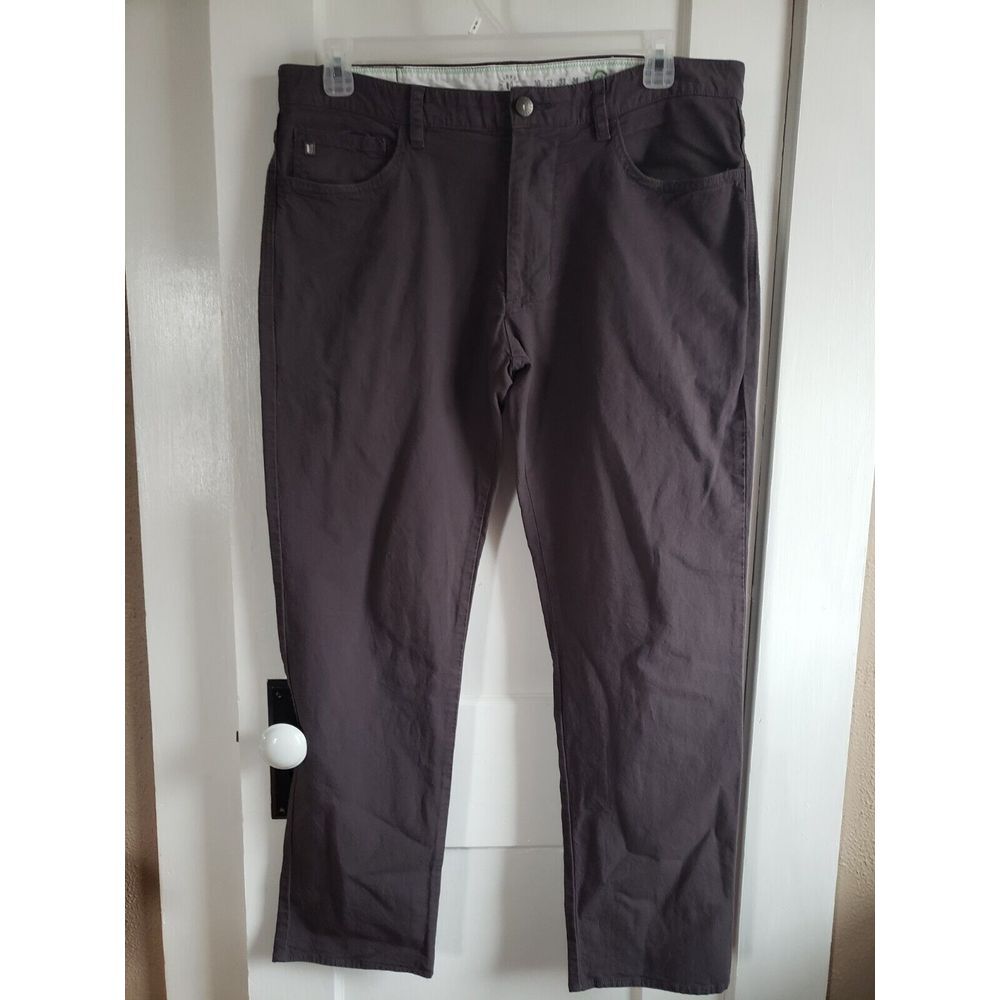 Linksoul Make Par Not War Mens 36 Dark Gray 5-POCKET BOARDWALKER GOLF PANT